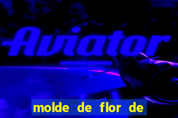 molde de flor de eva grande para imprimir